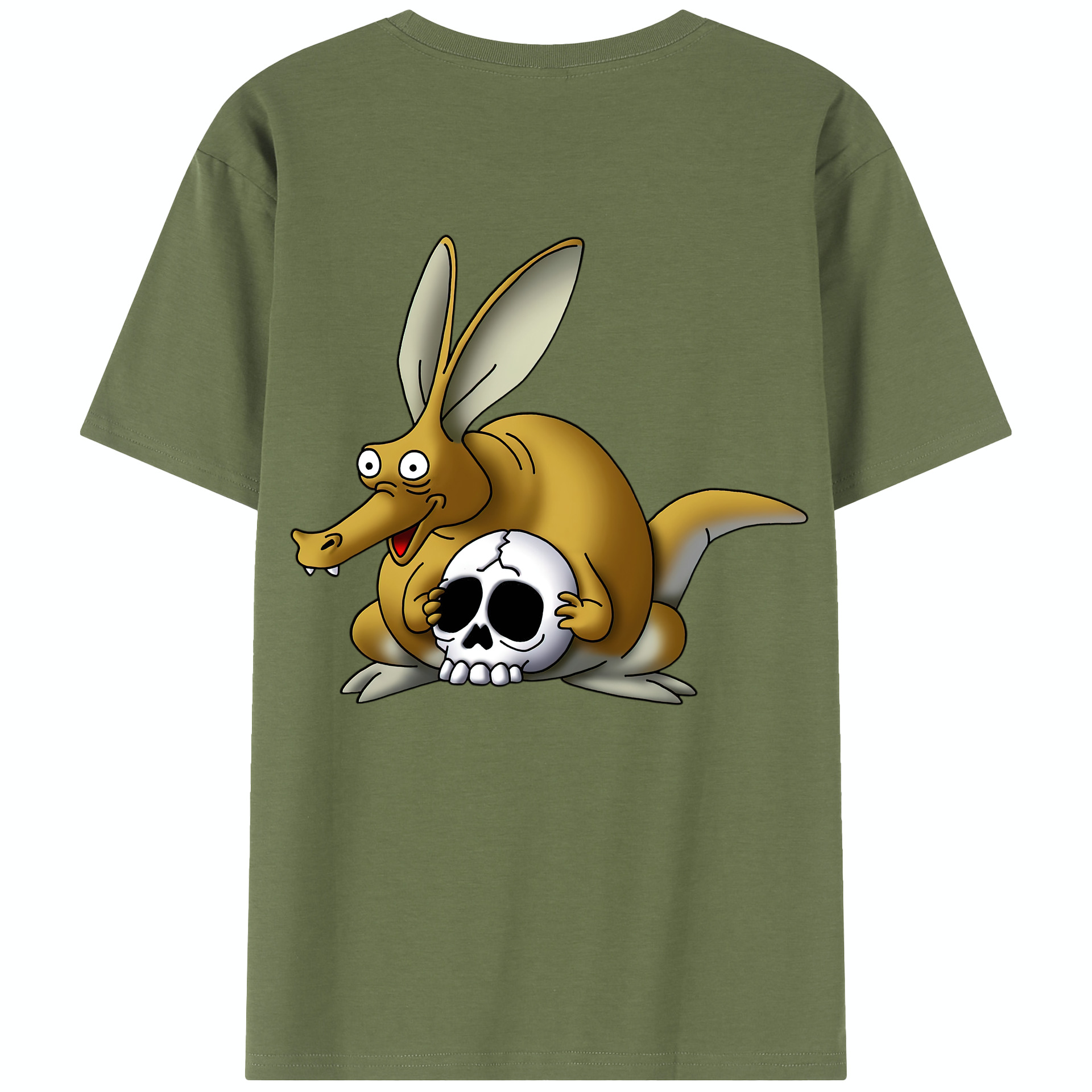 （画像用） ドラゴンクエスト Doragon Kuesuto Dragon Quest 綿100％半袖Tシャツ（背面プリント）